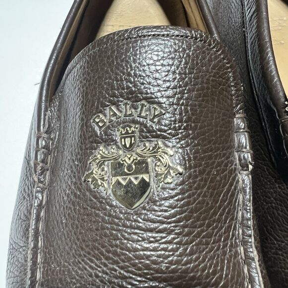 Bally Men’s Wallog Driving Loafer Size 13 Brown - Picture 3 of 7